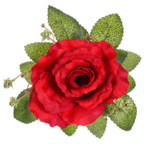 Art.4641 Ramo De Rosas Abiertas X11 Flores con Follaje 48cm 1pz