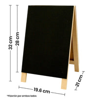 Art.4720 Pizarrón Plegable Doble Grande 32x19x21cm 1pz