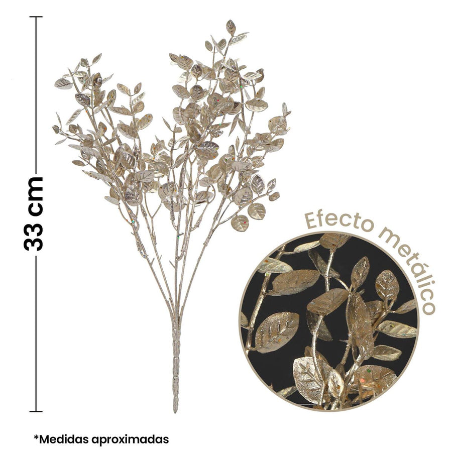 Art.4727 Ramo Hojas Metálicas 33cm 1pz