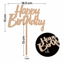 Art.4862 Pick Happy Birthday 26x19cm 1pz