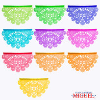 Art.4997 Guía De Papel Abanico Muertos 4m 1pz