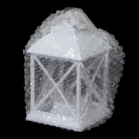 Art.5006 Quinqué Plástico Con Vela Led   (Incluye 1 bateria reemplazable) 11.5x7x7cm 1pz