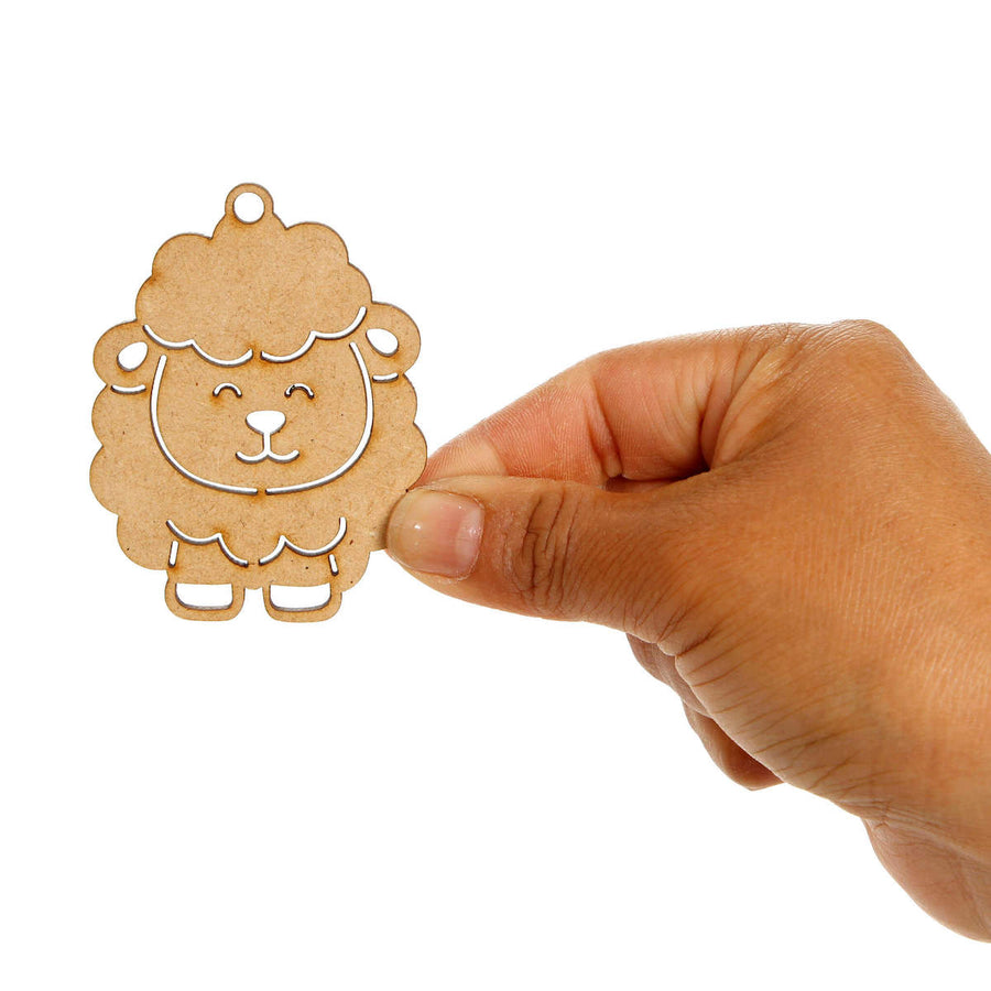 Art.5015 Llavero Borrego Natural 6x5cm 2pz