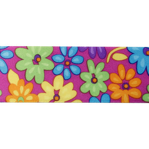 Art.5117 Listón Satín Flores Colores