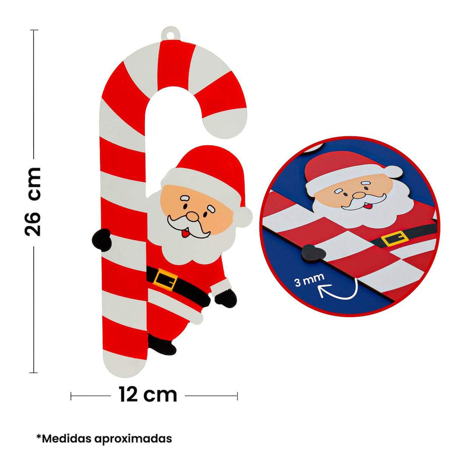 Art.5182 Bastón Con Personaje Chico A Color 26x12cm 1pz