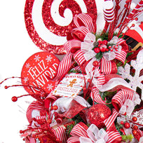 Art.5207 Letrero Navidad Con Base De Color 30x16x5cm 1pz