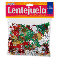 Art.5447 Lentejuela Surtido Navidad Varios Tamaños 50g