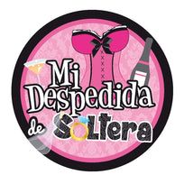 Art.5485 Calcomanía Redonda Despedida