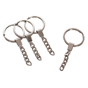 Art.5972 Llavero Fino Aro Con Cadena 30mm 4pz