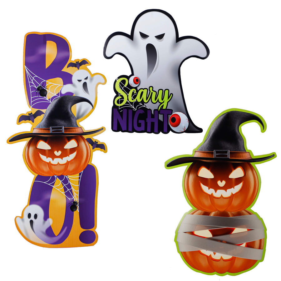 Art.5979 Adorno Halloween 40x27cm B/3pz