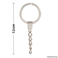 Art.5986 Llavero Fino Aro Con Cadena 30mm 50pz