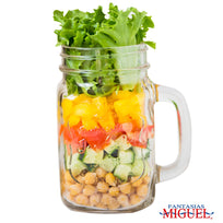Art.6066 Frasco Con Agarradera Tapa Con Hoyo 440ml 13x10.5x8.5cm 1pz