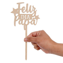 Art.6084 Pick Feliz Día Papá 25x13cm 1pz