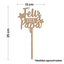 Art.6084 Pick Feliz Día Papá 25x13cm 1pz