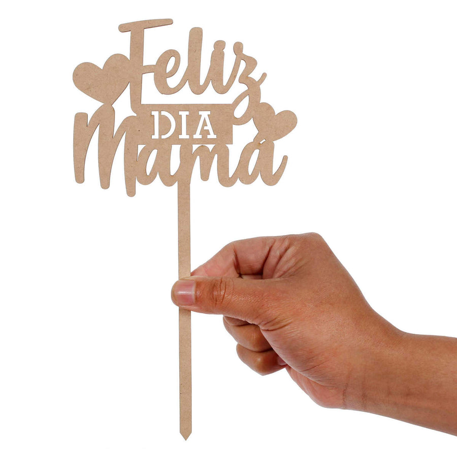 Art.6085 Pick Feliz Día Mamá 25x13cm 1pz