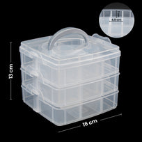 Art.6147 Caja Divisiones 3 Niveles 13x16x15.5cm 1pz