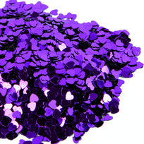 Art.6163 Lentejuela Corazón Color Metal/Extra