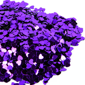 Art.6163 Lentejuela Corazón Color Metal/Extra