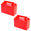 Fantasías Miguel Art.6457 Caja Lonchera 16.5x19.5x9cm 2pz Rojo