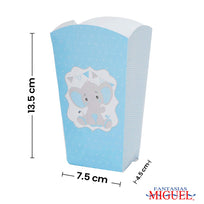 Art.6627 Caja Palomitas Elefante 13.5x7.5x4.5cm 6pz