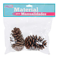 Art.6826 Bolsa Piñitas Naturales 10cm (Aprox) 2pz