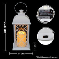 Art.7004 Quinque Plástico Con Vela 30.5x14x14cm 1pz