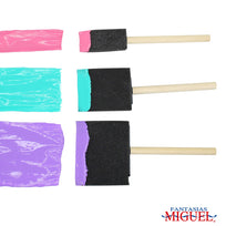 Art.7201 Esponja Con Mango Rectangular Surtida 3pz