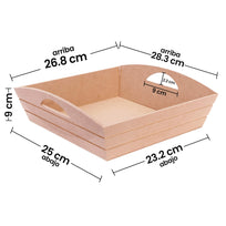 Art.7419 Base Rectangular Con Asa 9x28x28cm 1pz