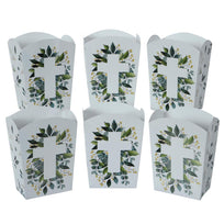 Art.7467 Caja Palomitas Cruz 9.5x7x4.5cm 6pz