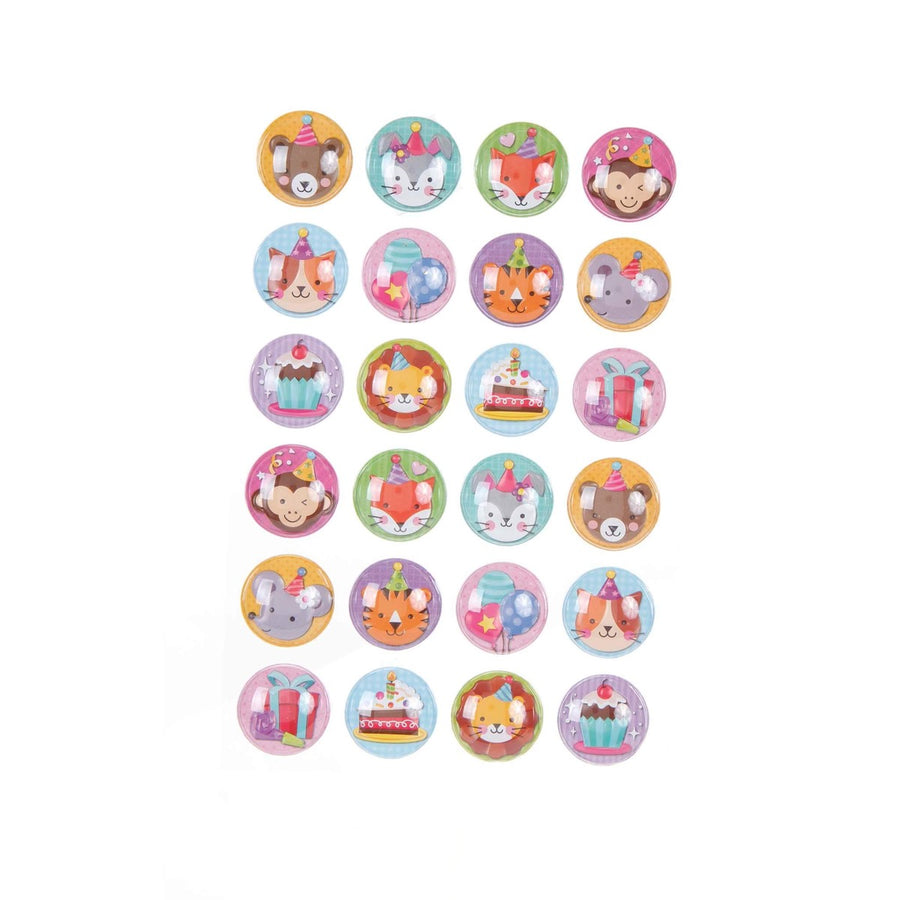 Art.7661 Calcomanía Burbujas Animales Surtido