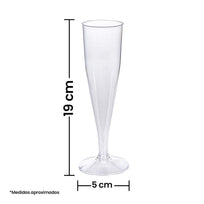 Art.7886 Copa De Champaña Alta 19x5cm 1pz