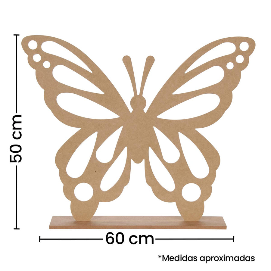 Art.8065 Mariposa Con Base Grande 50x60x10cm 1pz