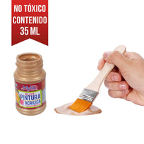 Art.8376 Pintura Acrílica Mylin Metálico 35ml 1pz