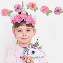 Art.8489 Banderín Flores x12 16cm 3m 1pz