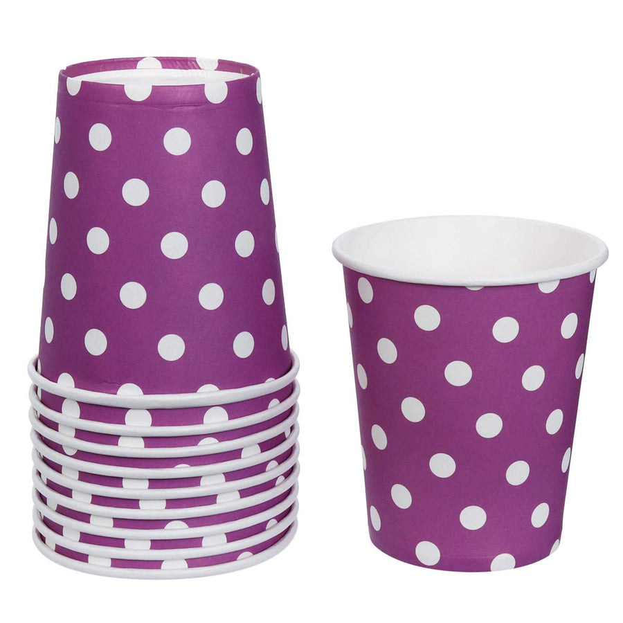Art.8984 Vaso Color Con Puntos 9x7cm    (Aprox) 10pz