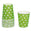 Fantasías Miguel Art.8984 Vaso Color Con Puntos 9x7cm    (Aprox) 10pz Verde Lima