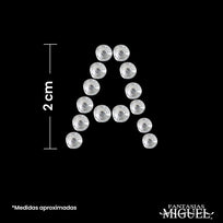 Art.9218 Piedras Acrílicas Con Adhesivos Letras (aprox 50pz) 1 Planilla