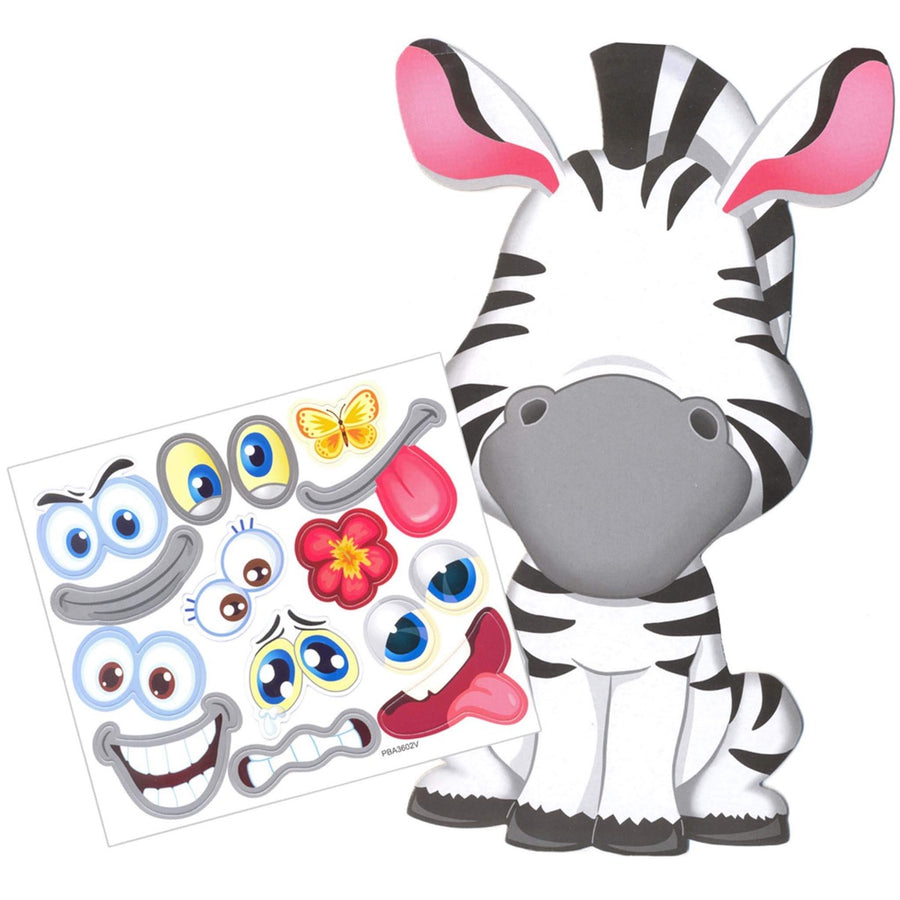 Art.9500 Calcomanía Zebra Chistosa