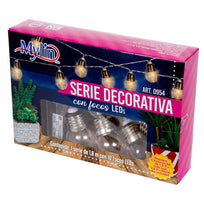 Art.954 Serie Focos Leds Decorativa x10 1.8m 1pz