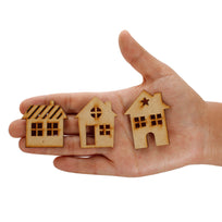 Art.9733 Figura Navidad MDF 5x5cm 3pz
