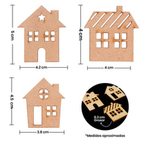 Art.9733 Figura Navidad MDF 5x5cm 3pz