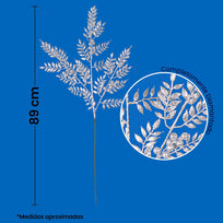 Art.9847 Vara Follaje Con Cerezas Diamantadas 89cm 1pz