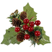 Art.9856 Pick/Piñas/Cerezas/Pino Diamantado 16cm 1pz