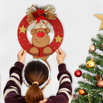 Art.9859 Pick Nochebuena Terciopelo 16cm 1pz