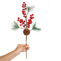 Art.9870 Vara Natural Cerezas/Pino/Piña 44cm 1pz