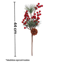Art.9870 Vara Natural Cerezas/Pino/Piña 44cm 1pz