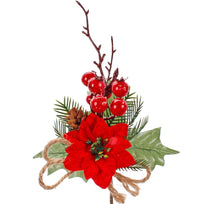 Art.9884 Pick Natural Nochebuena/Cereza/Piña 19cm 1pz