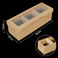 Art.9951 Caja 3 Divisiones 7x24x8cm 1pz