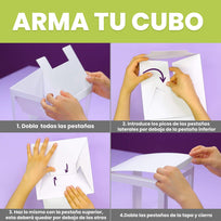 Art.9984 Cubo Armable PVC 21x21cm 1pz