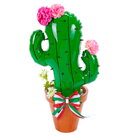Adorno Maceta Con Cactus